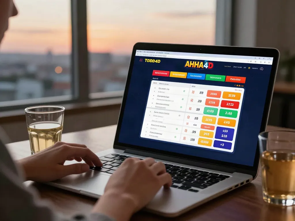 Engaged user navigating AHHA4D for Toto Lotto 4D betting options and results.