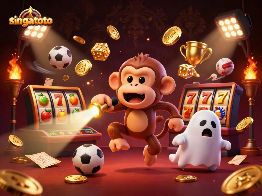 Engage with singatoto's thrilling slot games featuring a mischievous monkey and a ghost-hunter puppy.