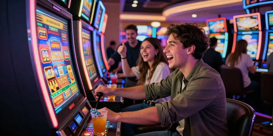 Slot gacor yang menarik dalam suasana kasino dengan pemain bersemangat.