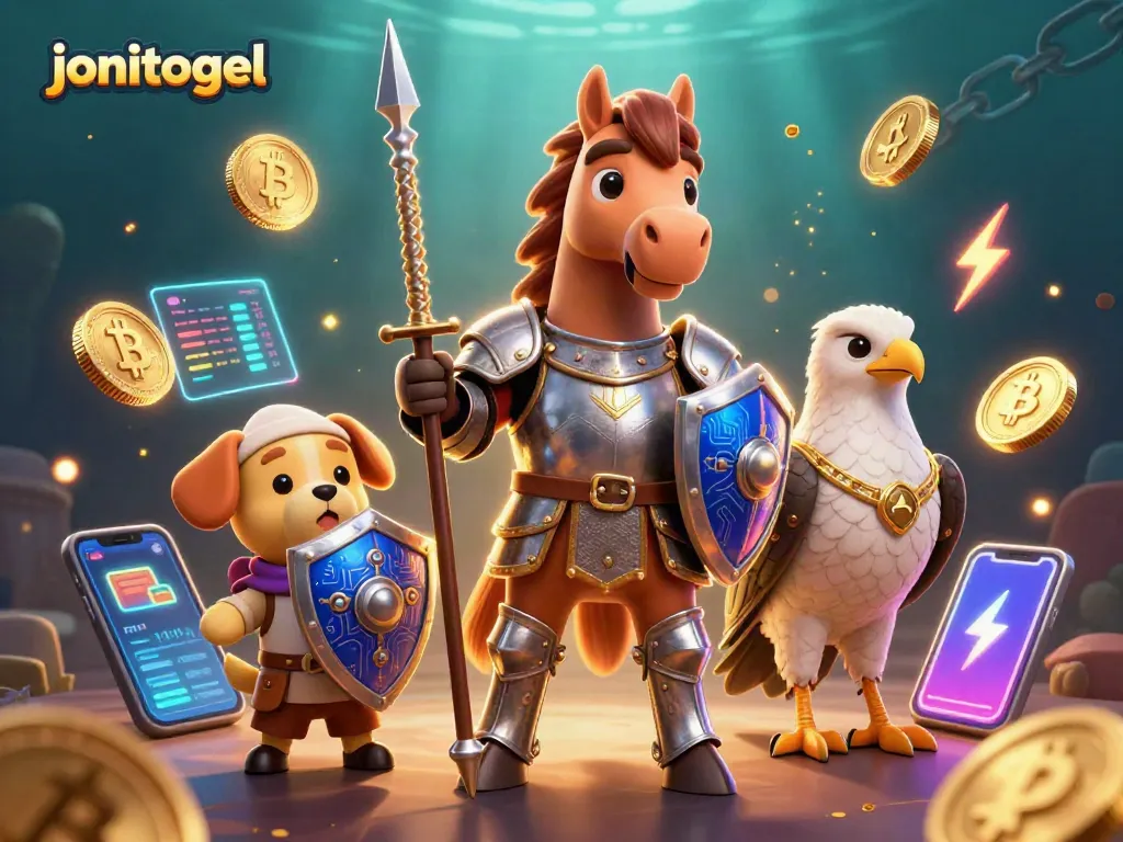 Experience the thrilling world of jonitogel, where knight and squire engage in epic gaming battles.